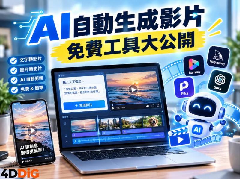 AI自動生成影片免費