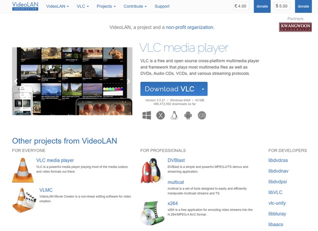 點擊「Download VLC」按鈕