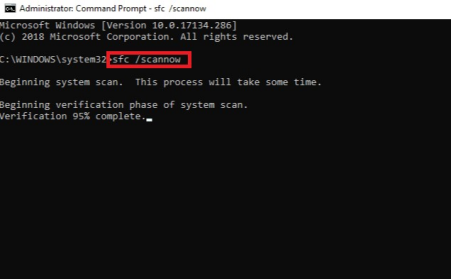 輸入「SFC /scannow」後按Enter鍵