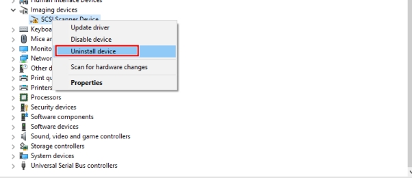 選擇「解除安裝裝置」