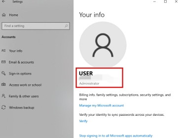 確認你登入的帳號是否為「管理員」類型