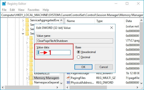 右鍵點擊「Memory Management」將數值改為1