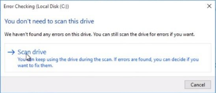 點擊「檢查」按鈕