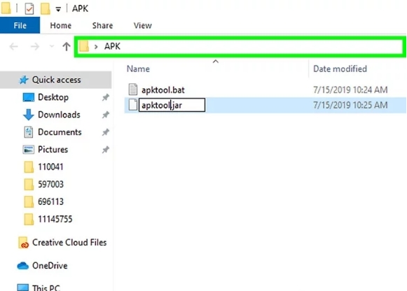 更改檔案拓展名