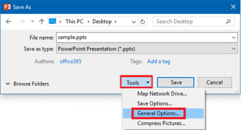 點選左側選單「另存為」下的「瀏覽」
