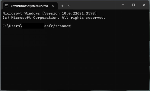執行SFC掃描修復