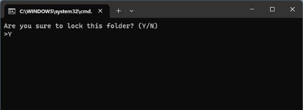 彈出的視窗內輸入「Y」後輸入密碼即可開啟