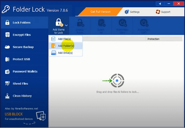 點擊「Add Folders」