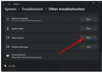點擊「執行疑難排解」
