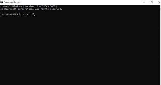 使用 CMD 修復錯誤