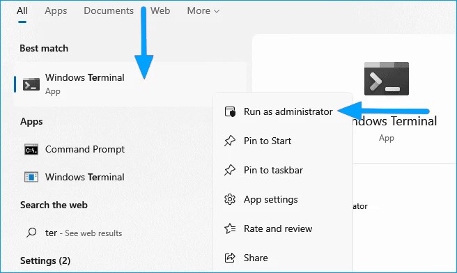 Run as administrator