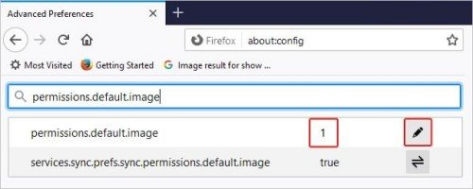確保搜尋欄下方的值設定為1
