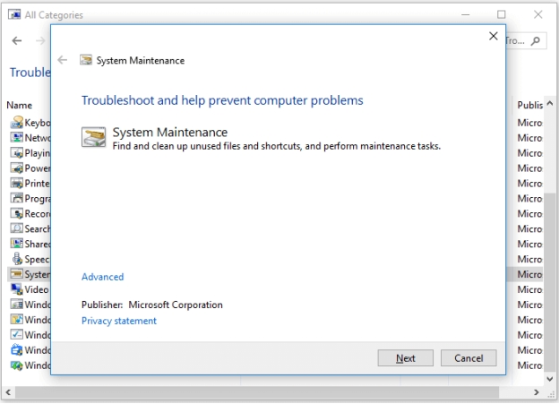 使用「疑難排解」